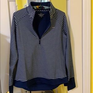 Vineyard Vines Performance Quarter Zip striped new